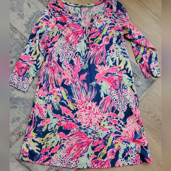 Lilly Pulitzer Banyan Dress Sunken Treasure SzM - Picture 2 of 7